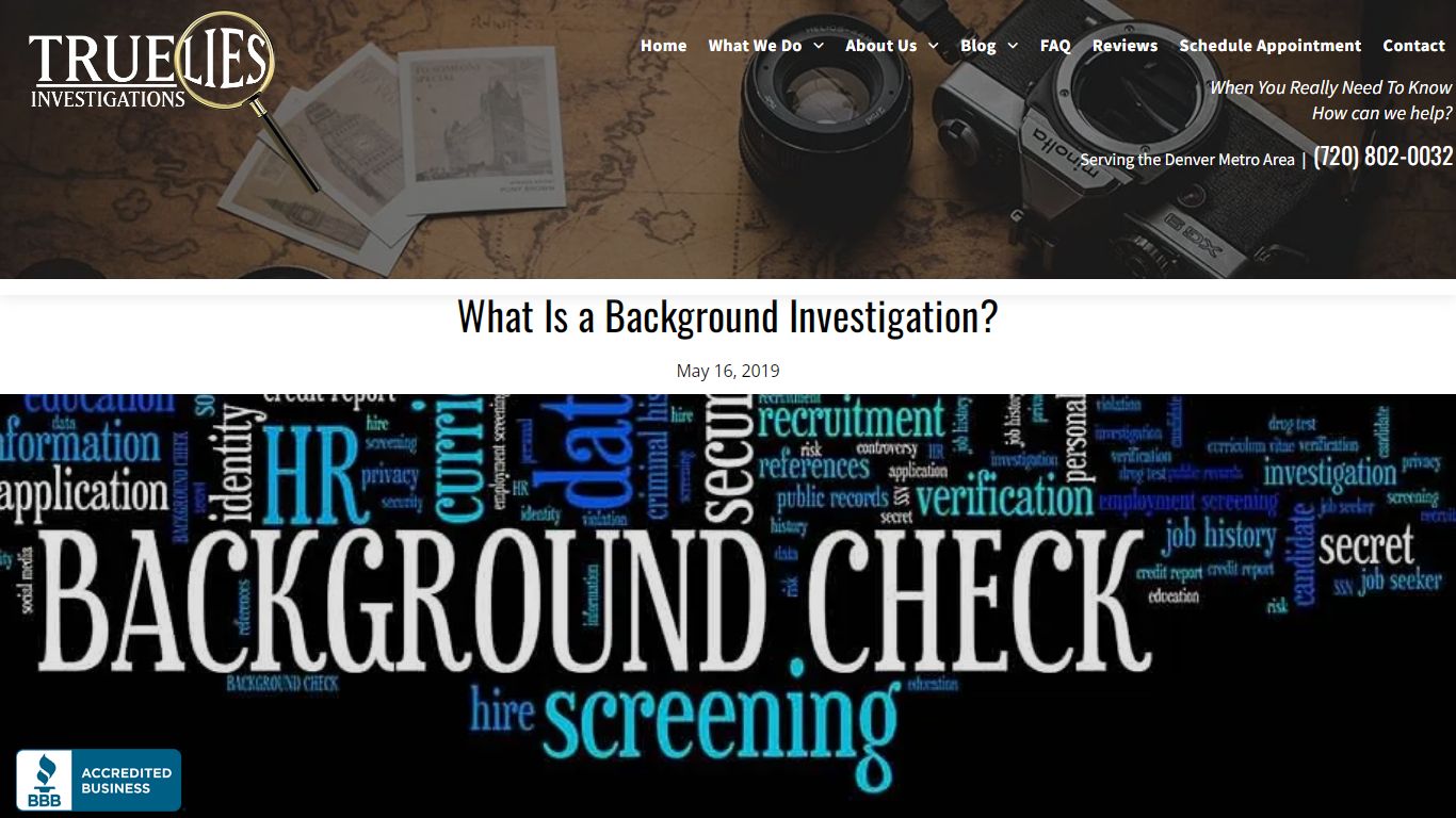What Is a Background Investigation? - Private Investigator