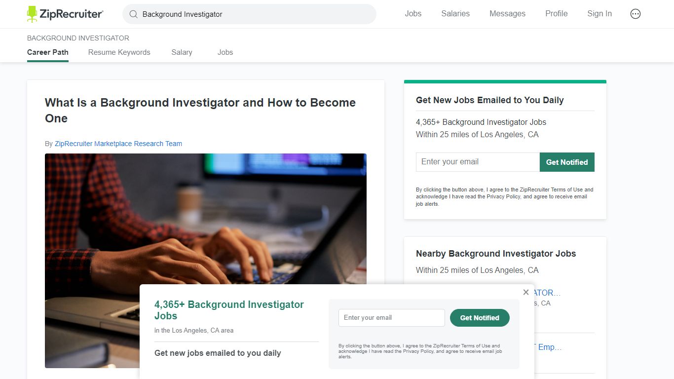 What Is a Background Investigator and How to Become One - ZipRecruiter